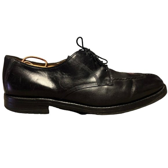 Allen Edmonds Dellwood Black Leather Split Toe Blucher Dress Shoes Mens Size 12D